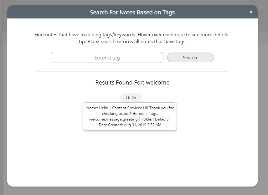 Tags